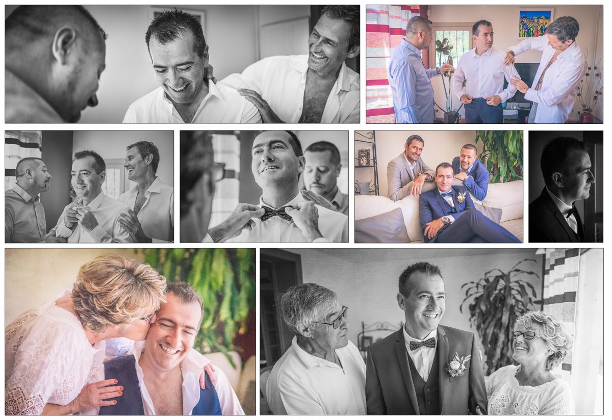 photographe mariage avignon habillage homme